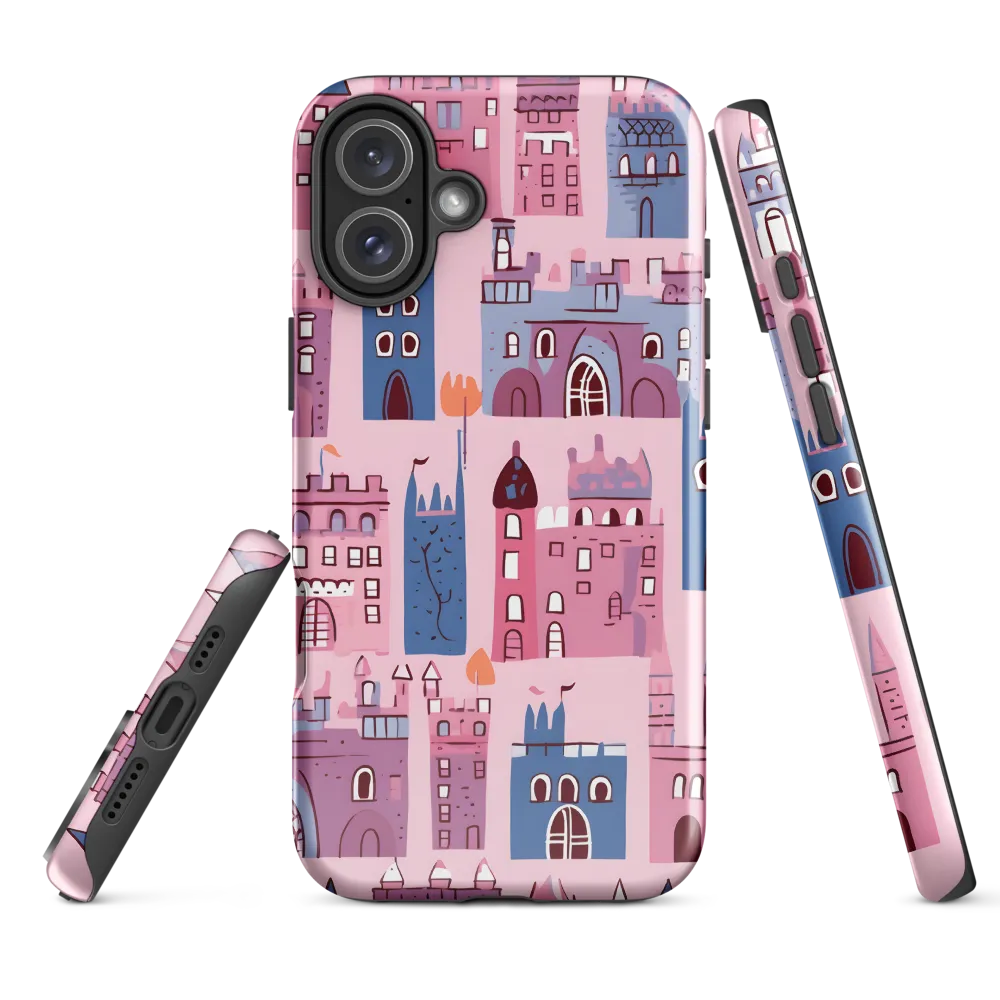 Whimsical Castles: A Playful Tapestry | Phone Case |  16 Plus | Tough Case | Glossy
