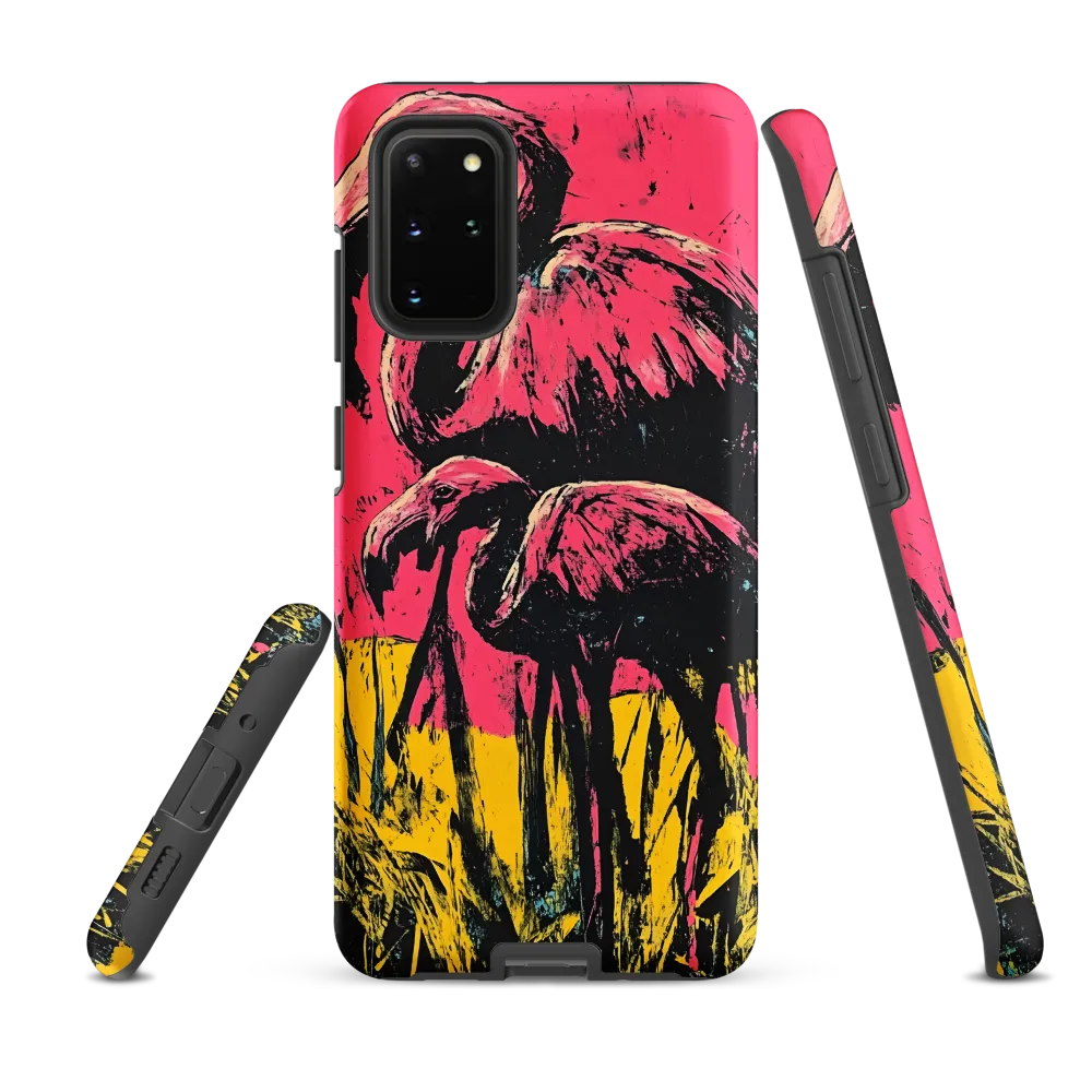 Flamingo Duet: A Pop Art Expression