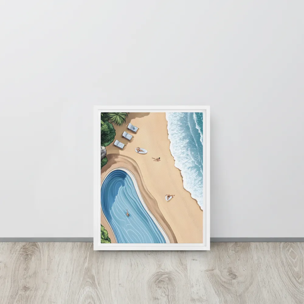 Serenity by the Shore | Canvas with White Frame | 11″×14″