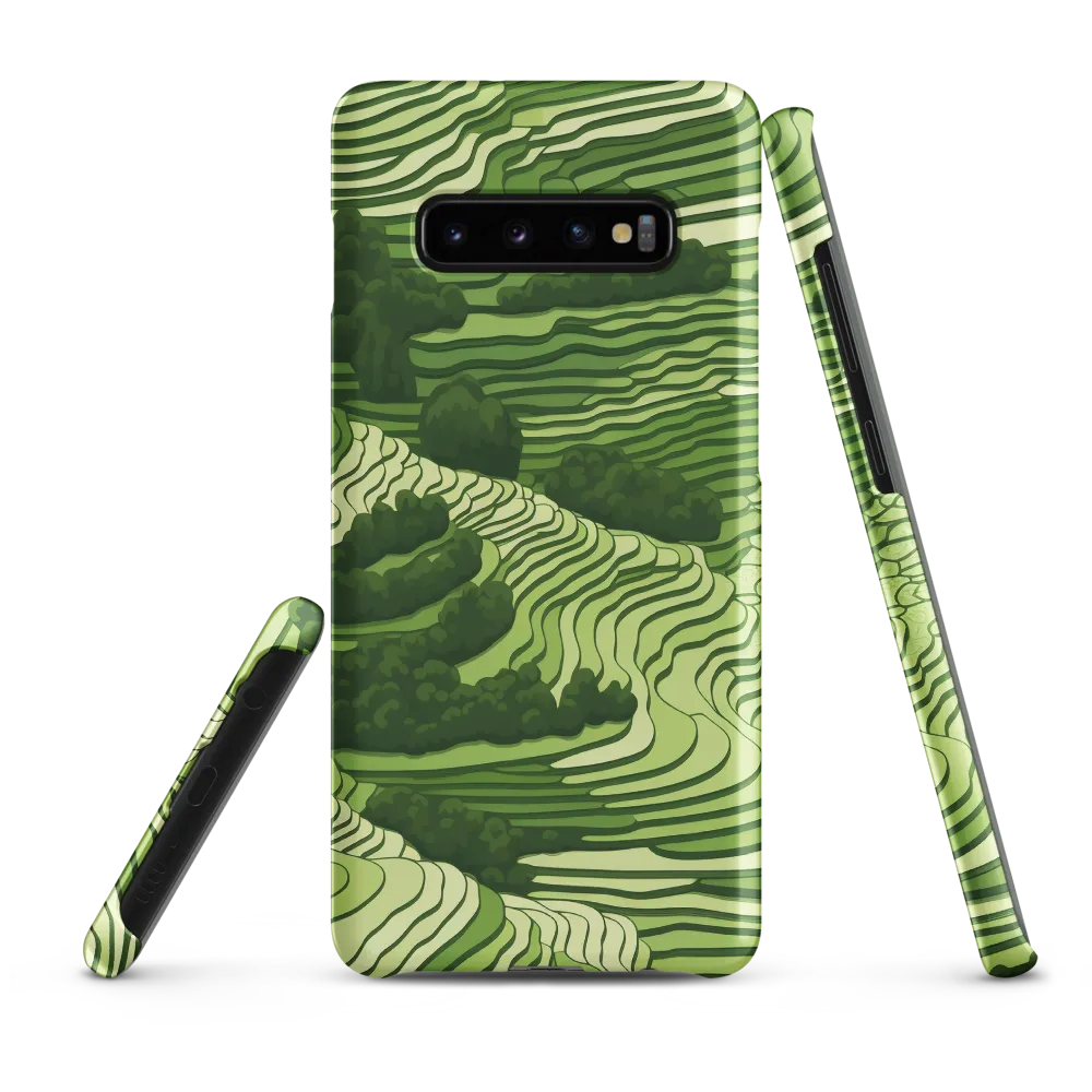 Waves of Green: An Abstract Landscape