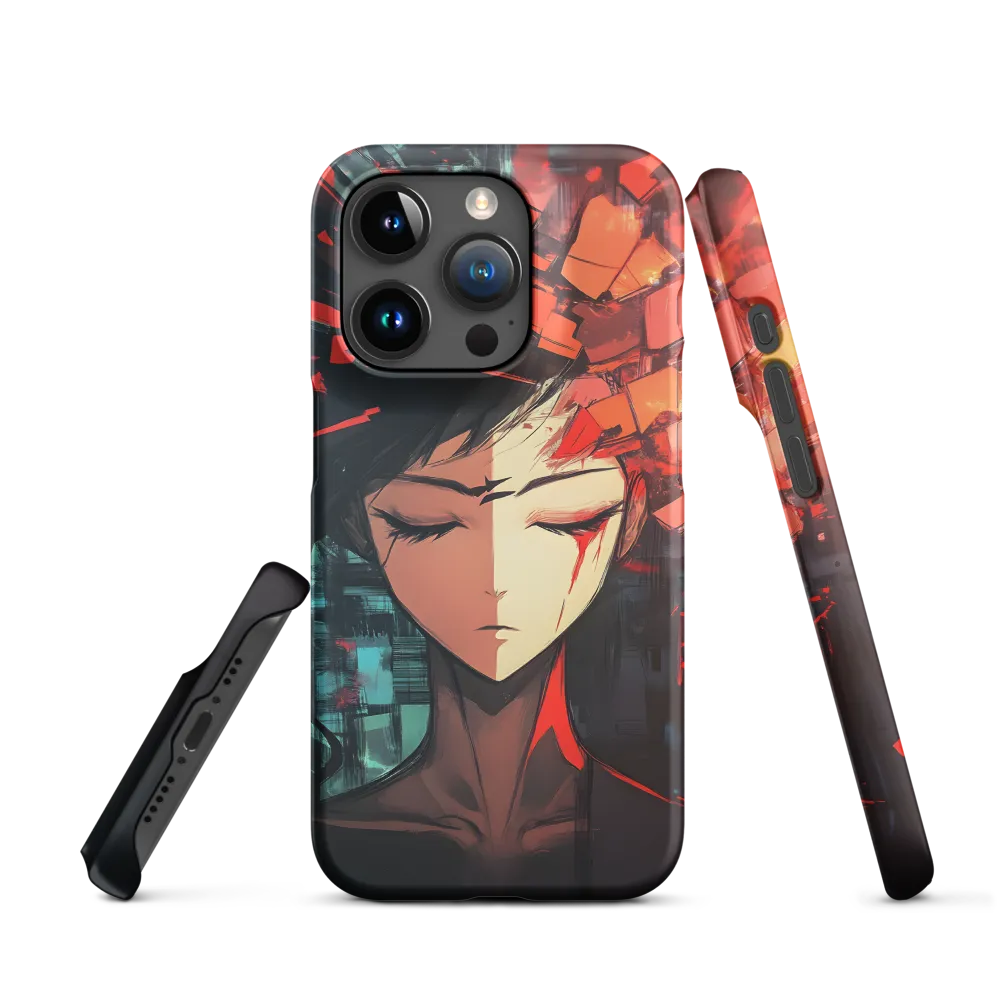 Fragmented Mind: The Silent Struggle | Phone Case |  15 Pro | Snap Case | Matte