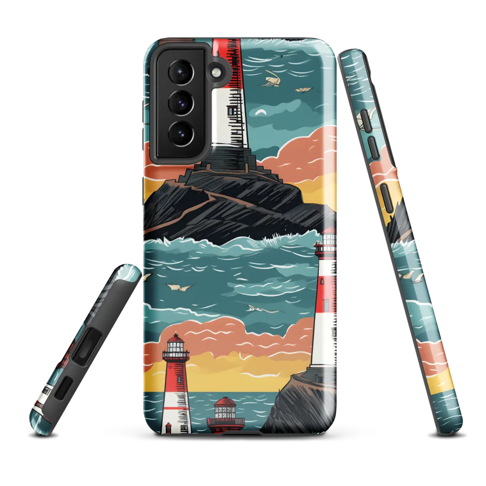 Lighthouses in a Whimsical Ocean