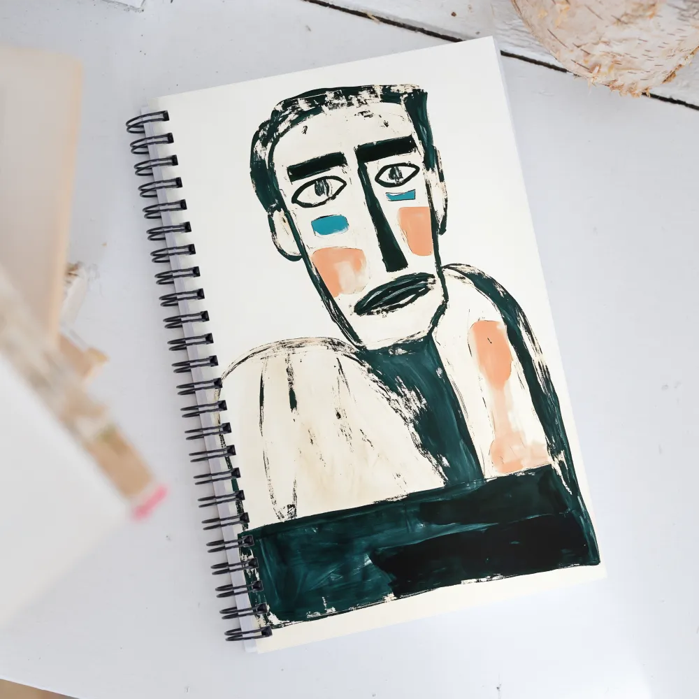 Contemplative Figure | Spiral Notebook