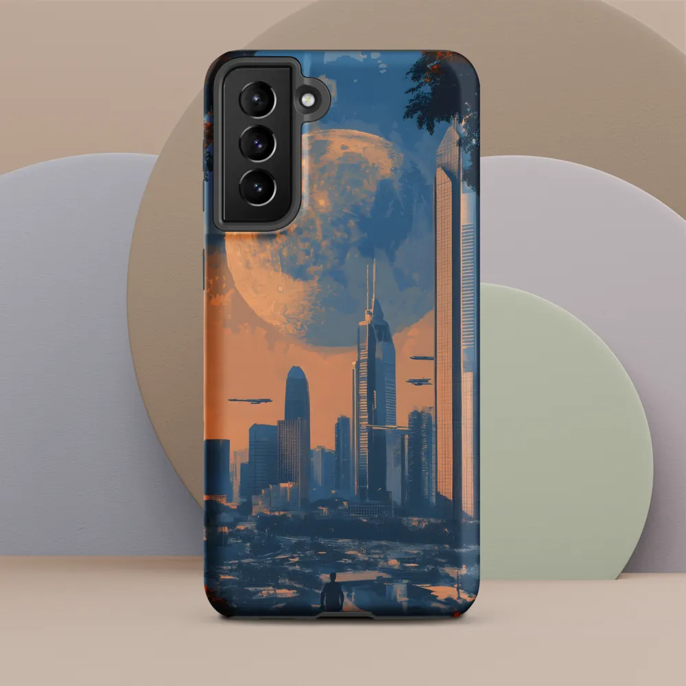 Observation Point — Moon over the Neo‑Metropolis