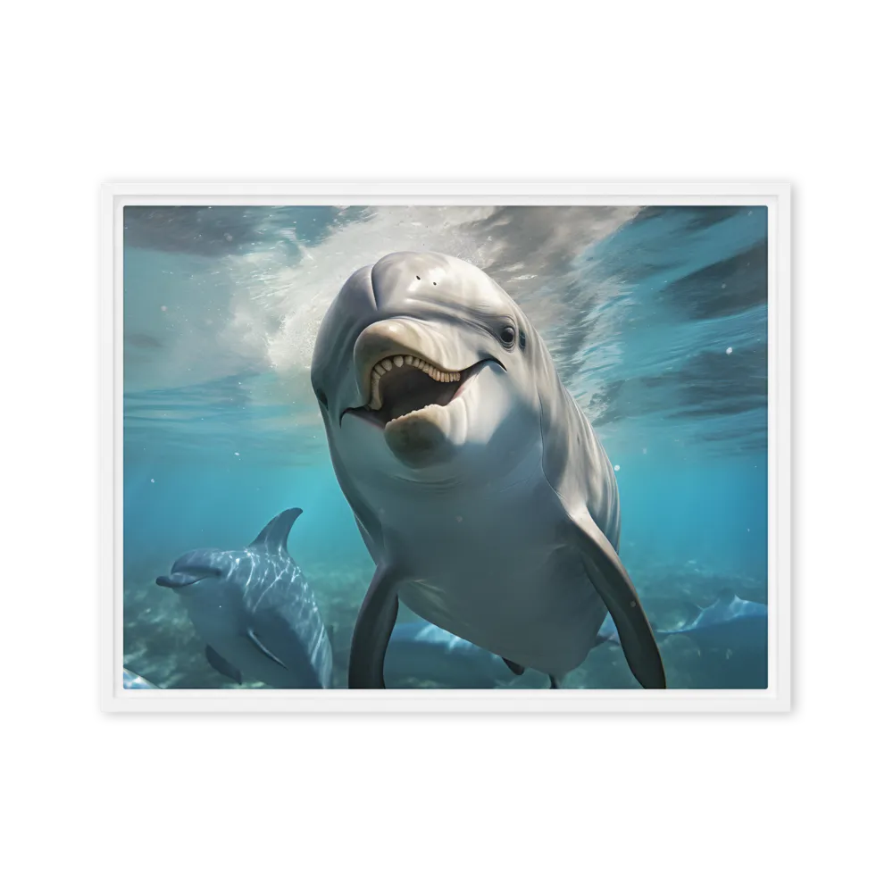 Beneath the Waves: A Dolphin's Dance