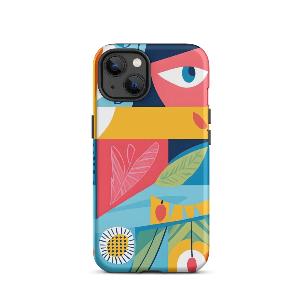 Vibrant Geometric Visage