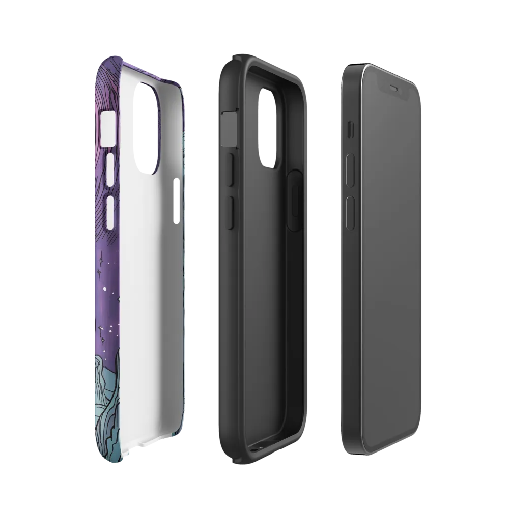 Celestial Whirl | Phone Case |  12 mini | Tough Case | Glossy