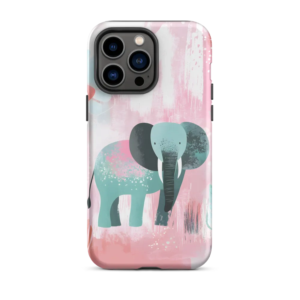 Whimsical Elegance: An Elephant's Serenade | Phone Case |  14 Pro Max | Tough Case | Matte