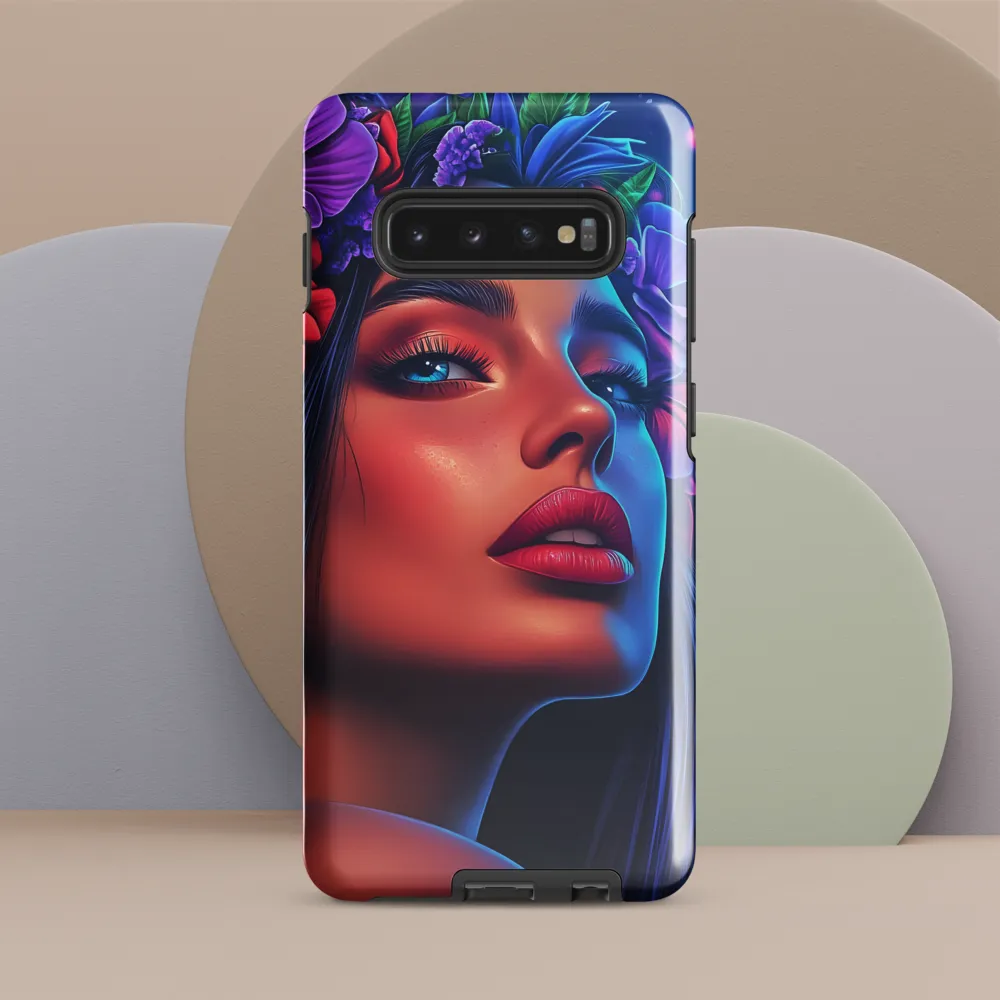 Radiance of the Floral Queen | Phone Case |  S10 Plus | Tough Case | Glossy