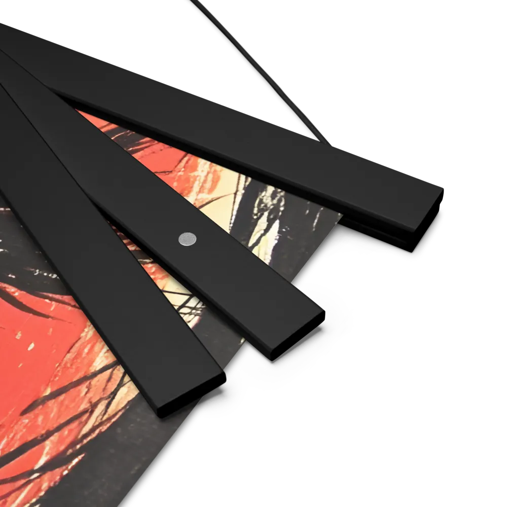 Gaze of Emotion | Poster With Black Wood Hanger | 18″×18″
