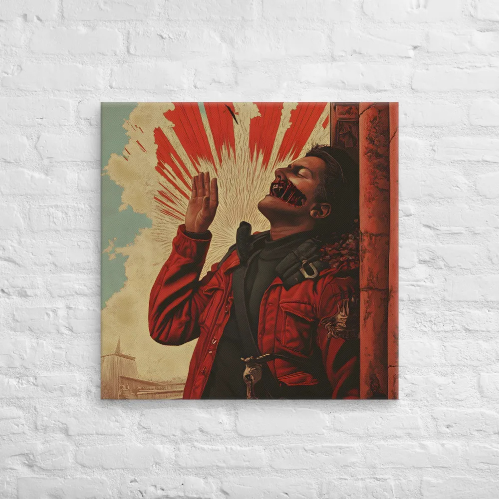 Defiant Echoes of Ruin | Canvas | 28″×28″
