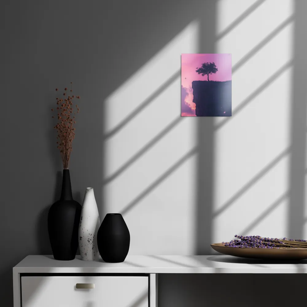 Solitude on the Edge | Metal Print | 8″×10″