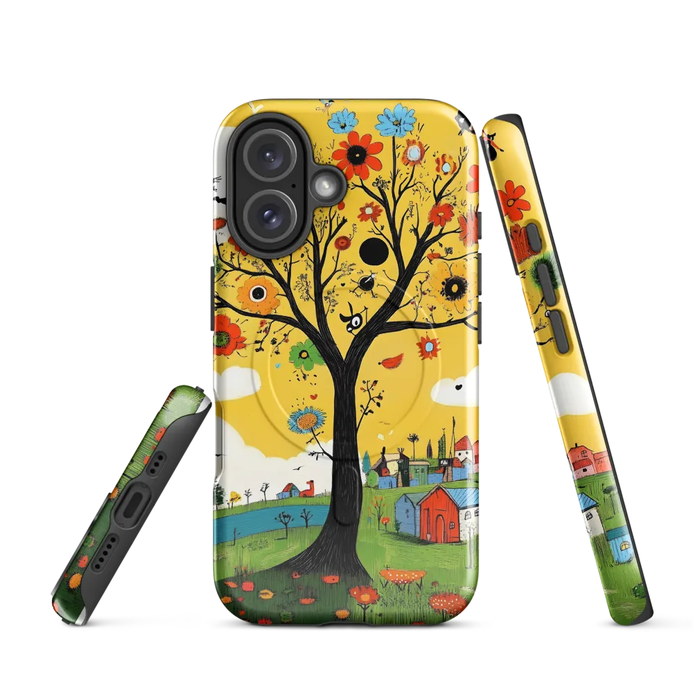 Whimsical Blooms of Life | Phone Case |  16 | MagSafe® Tough Case | Glossy