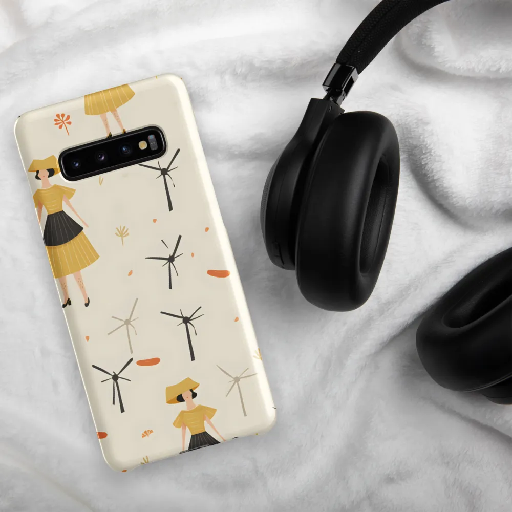 Whimsical Patterns of Nature and Femininity | Phone Case |  S10 Plus | Snap Case | Matte