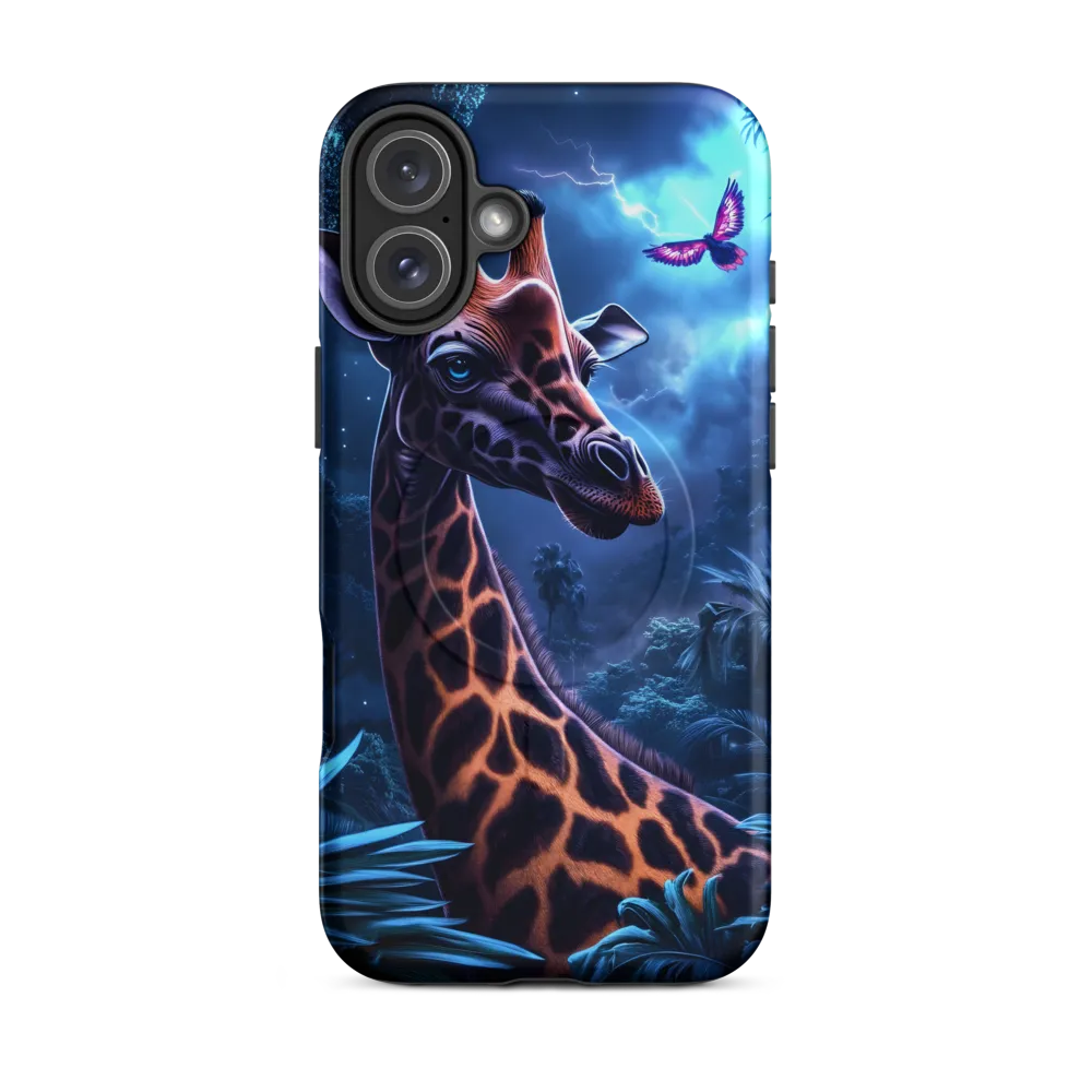 Mystical Giraffe in Twilight Jungle