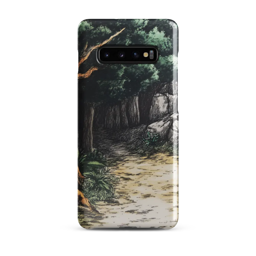 Pathway Through Nature's Embrace | Phone Case |  S10 Plus | Snap Case | Glossy