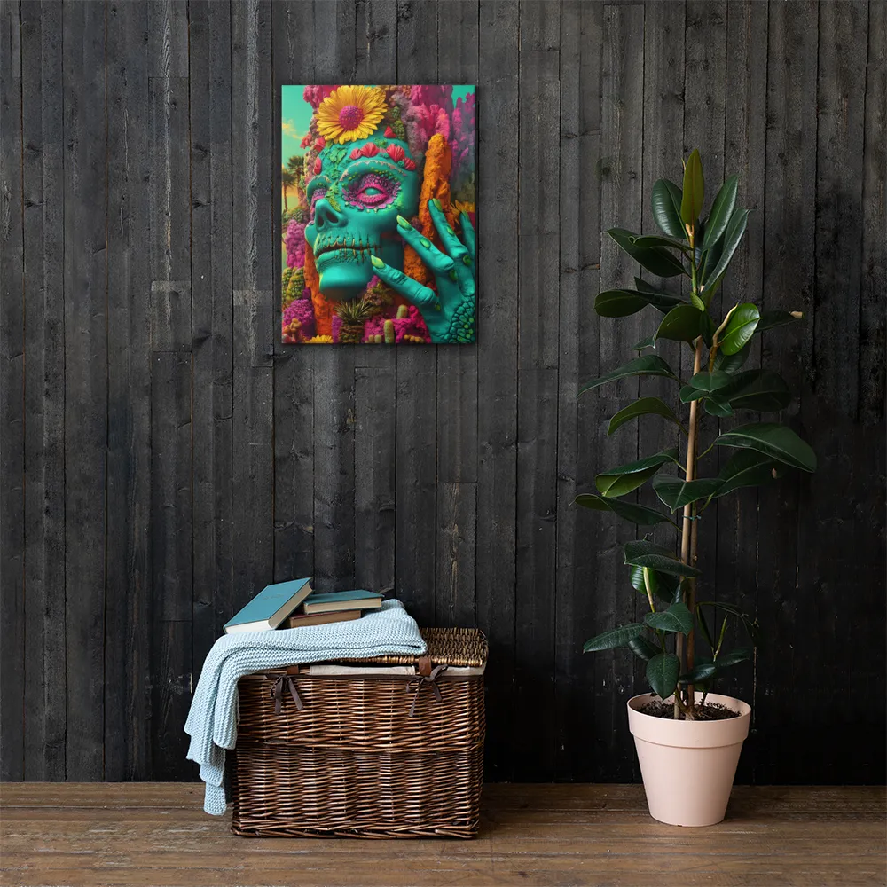Ethereal Skull Garden | Canvas | 18″×24″