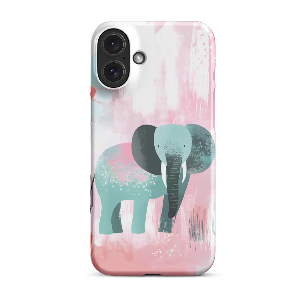 Whimsical Elegance: An Elephant's Serenade | Phone Case |  16 Plus | Snap Case | Matte