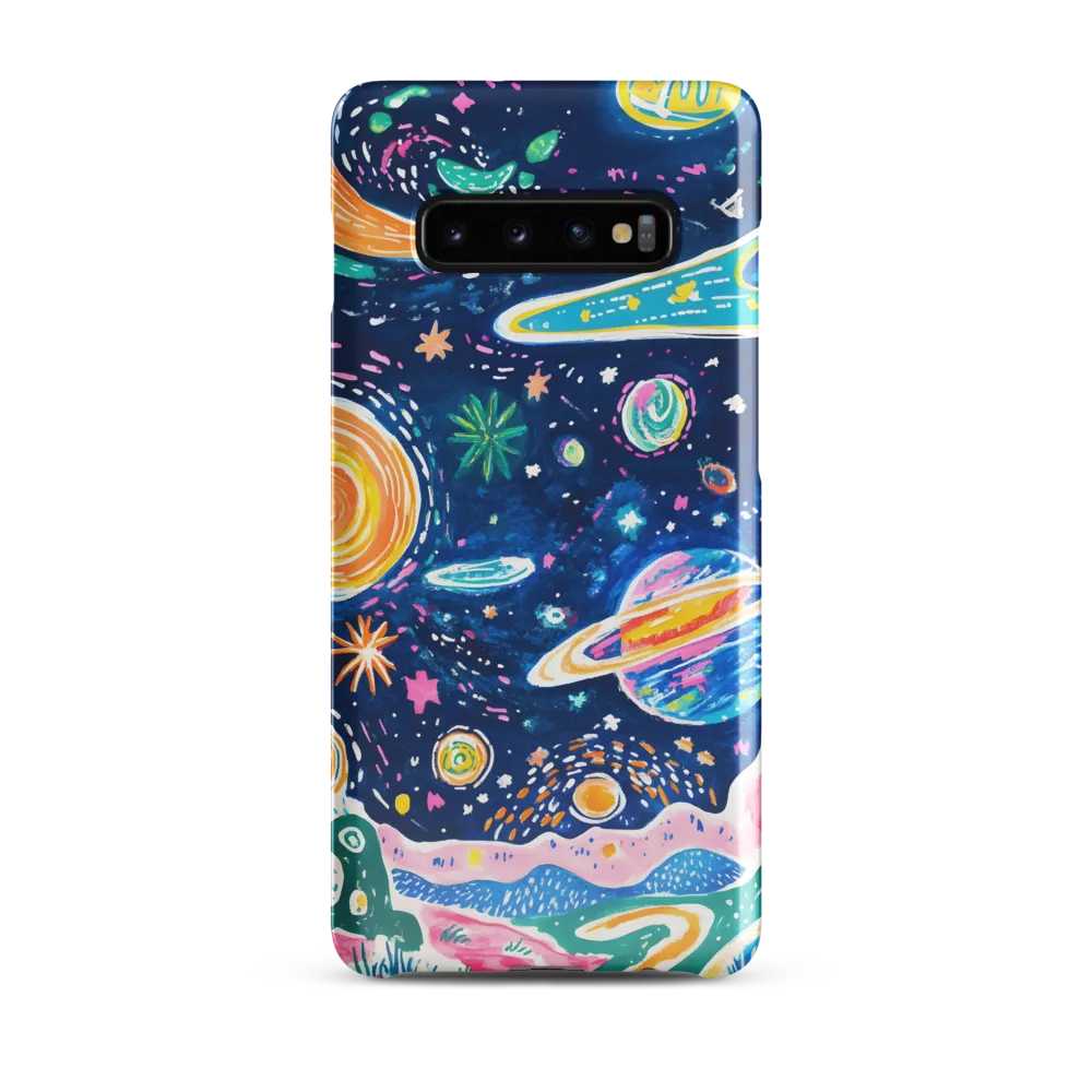 Whimsical Cosmic Landscape | Phone Case |  S10 Plus | Snap Case | Glossy