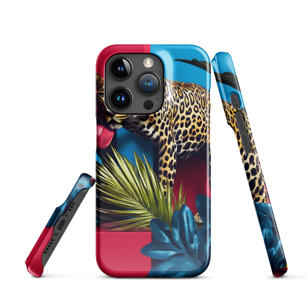 Playful Leopard in Vibrant Paradise
