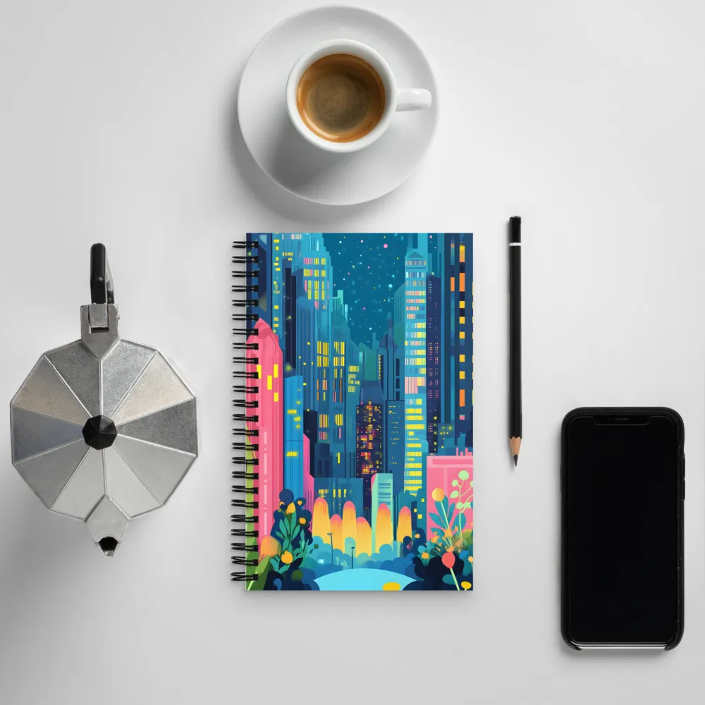 City of Dreams: A Multicolored Oasis | Spiral Notebook