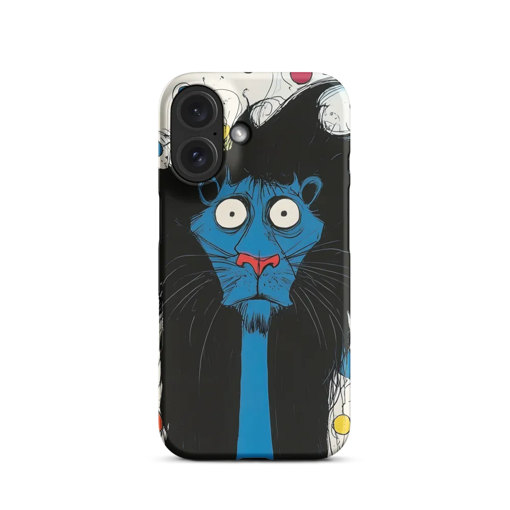 Whimsical Blue Lion