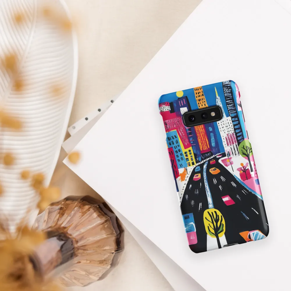 City Dreams in Vibrant Hues | Phone Case |  S10e | Snap Case | Matte