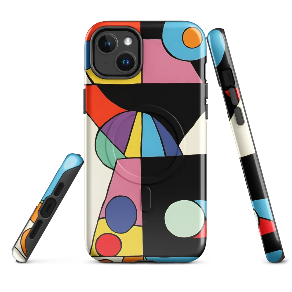 The Play of Shapes | Phone Case |  14 Plus | MagSafe® Tough Case | Glossy