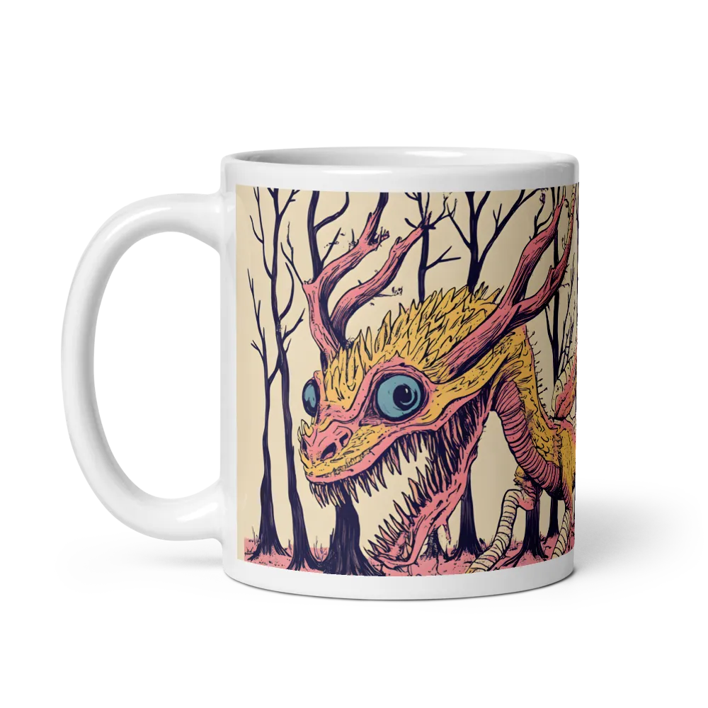 The Enigmatic Dragon of the Desolate Forest | Mug with White inside | 11 oz