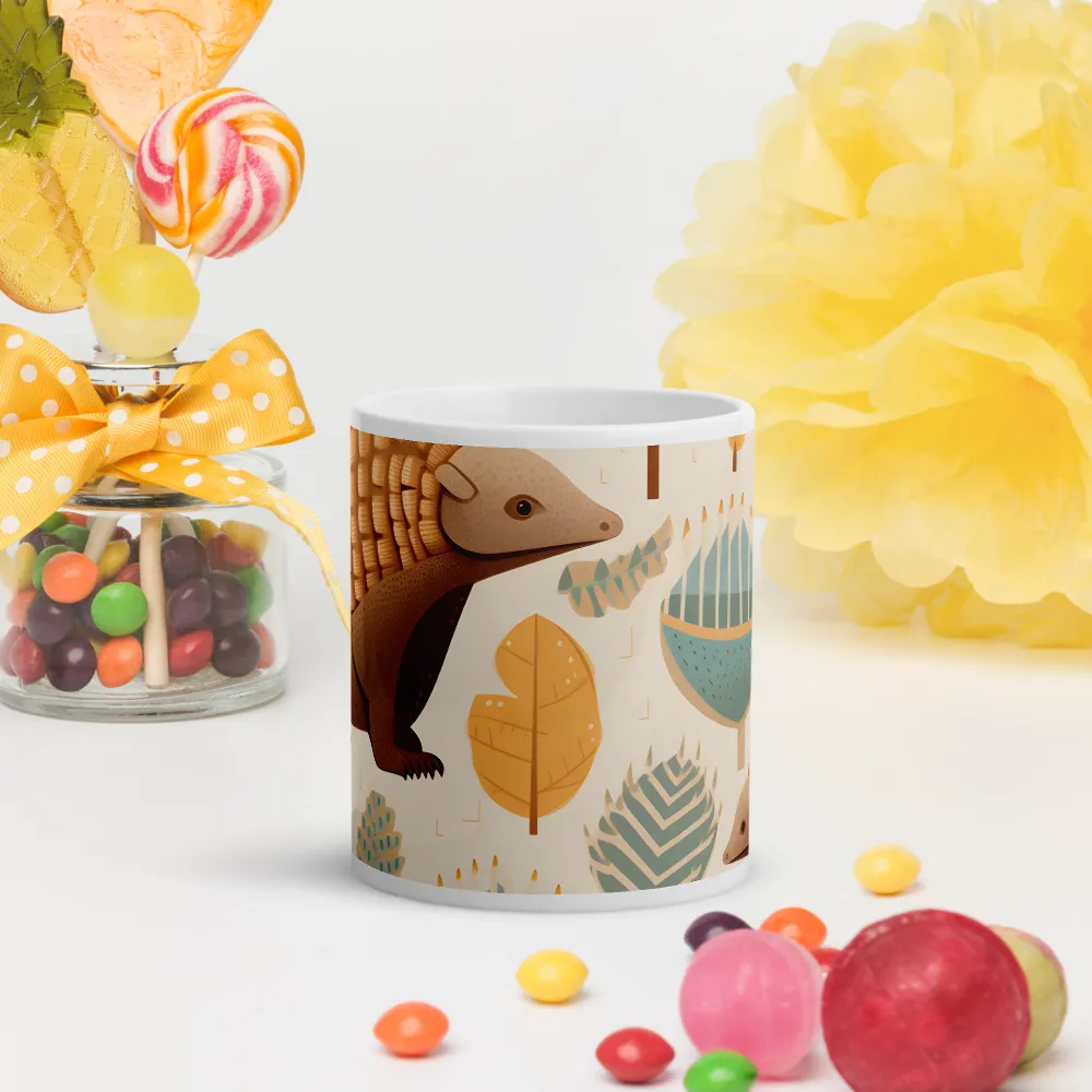 Pangolins in a Whimsical Habitat | Mugs | Multiple Sizes & Colors