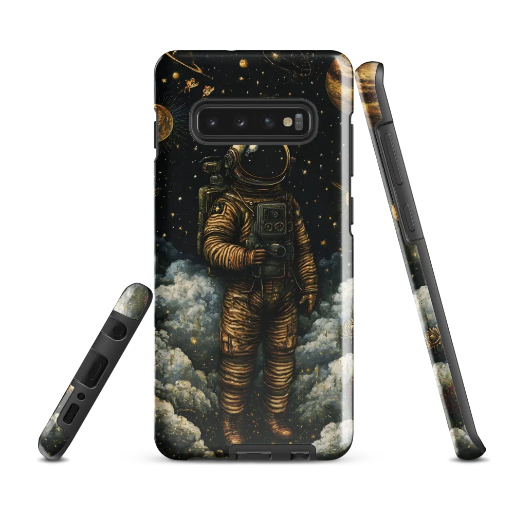 Cosmic Dreams: The Astronaut's Journey | Phone Case |  S10 Plus | Tough Case | Glossy