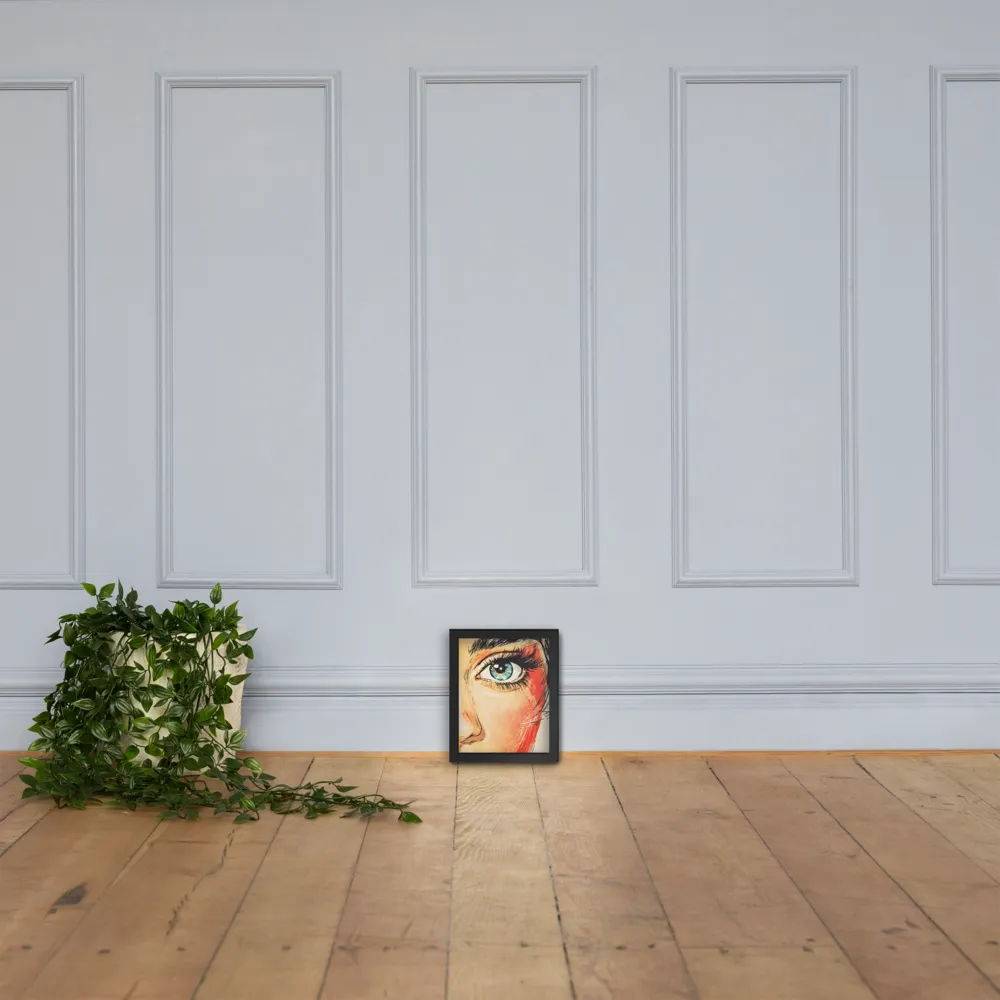 Gaze of Emotion | Poster with Black Frame | 8″×10″