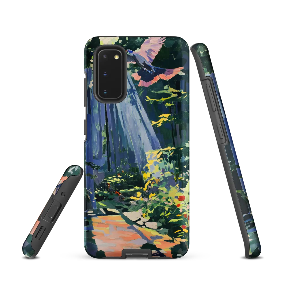 Flight of Light: A Serene Forest | Phone Case |  S20 | Tough Case | Matte