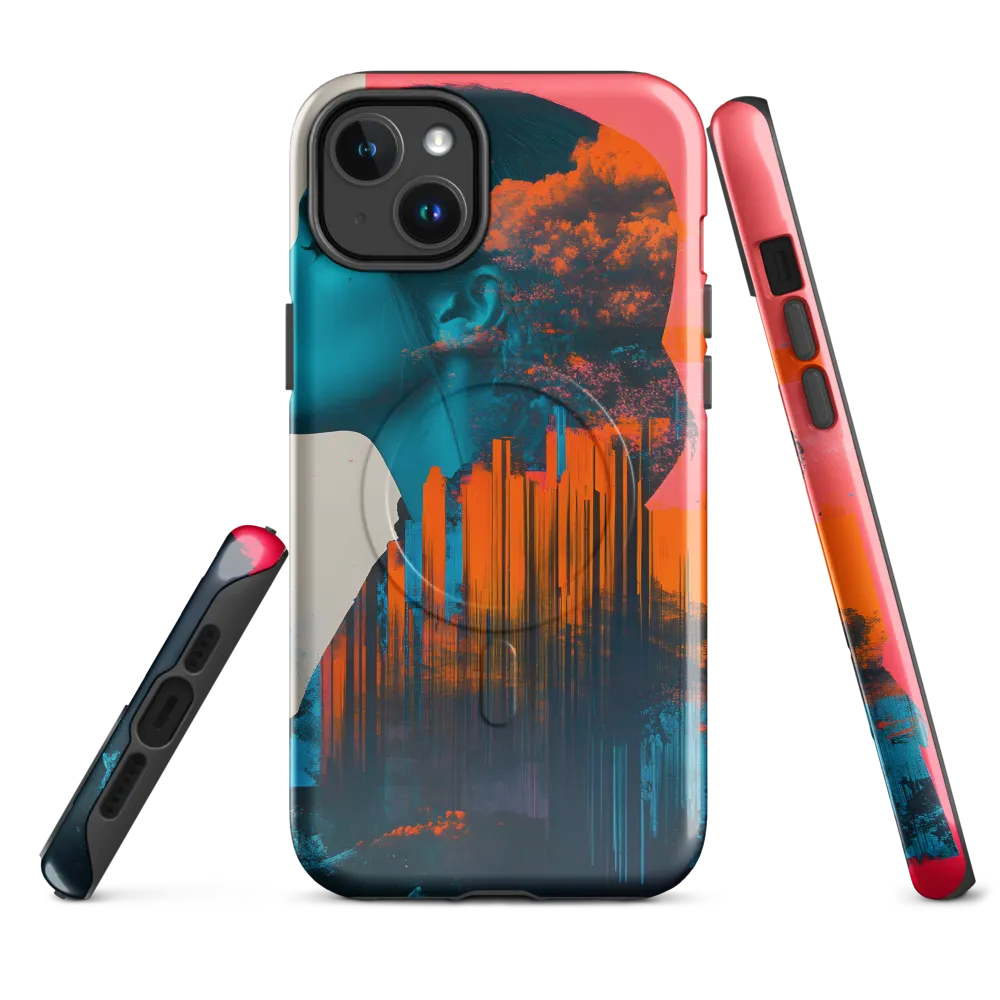 Whispers of the Urban Sky | Phone Case |  14 Plus | MagSafe® Tough Case | Glossy