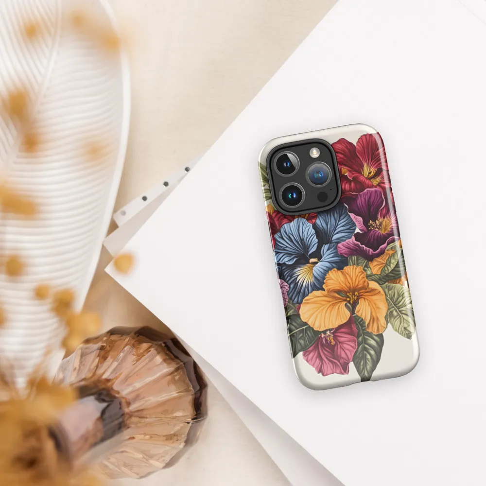 Floral Symphony in Color | Phone Case |  16 Pro | Tough Case | Glossy