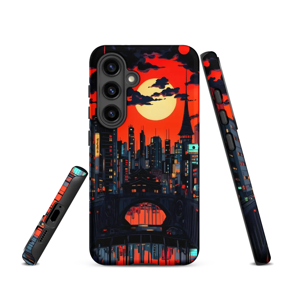 Nightfall in a Neon City