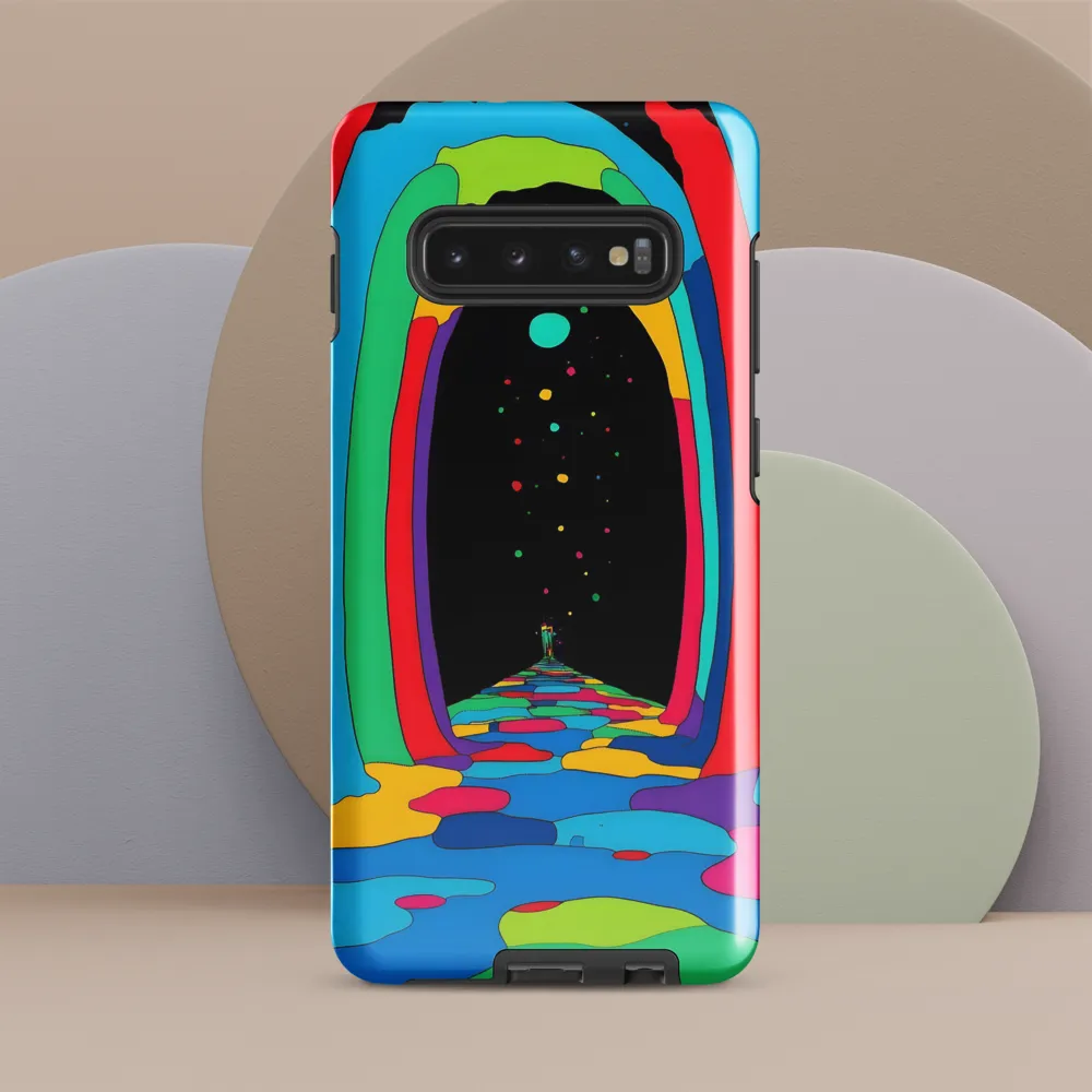 Journey Through a Psychedelic Landscape | Phone Case |  S10 Plus | Tough Case | Glossy