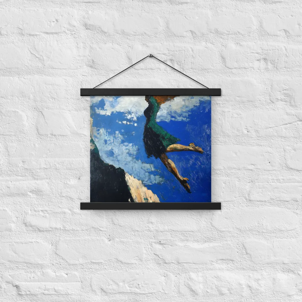 Boundless Ascent | Poster With Black Wood Hanger | 14″×14″