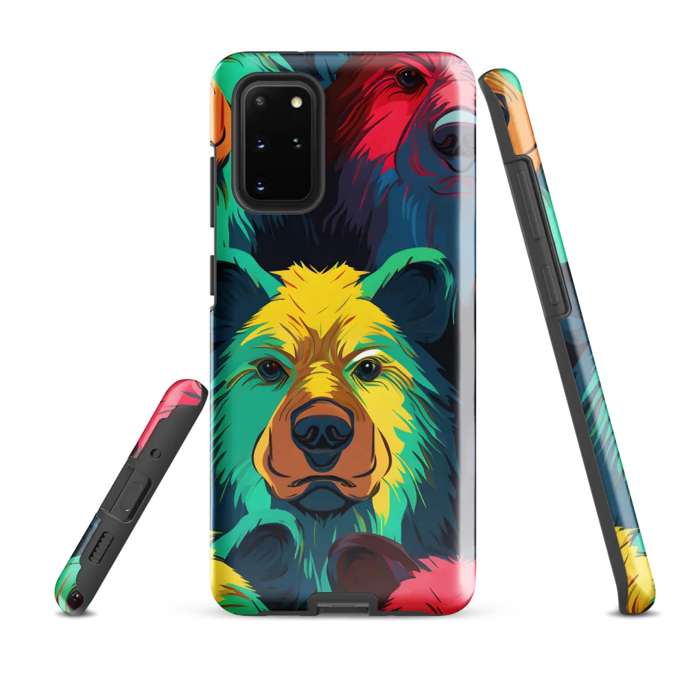 The Colorful Essence of Bears | Phone Case |  S20 Plus | Tough Case | Glossy