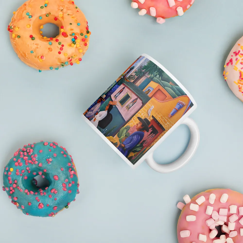 A Mosaic Journey Through Colorful Landscapes | Mugs | Multiple Sizes & Colors