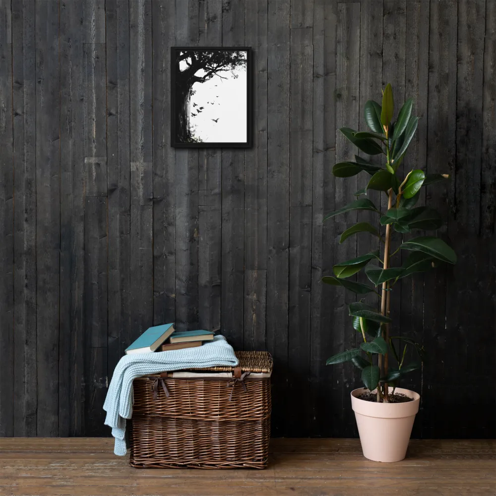 Whispers of Nature | Canvas with Black Frame | 11″×14″