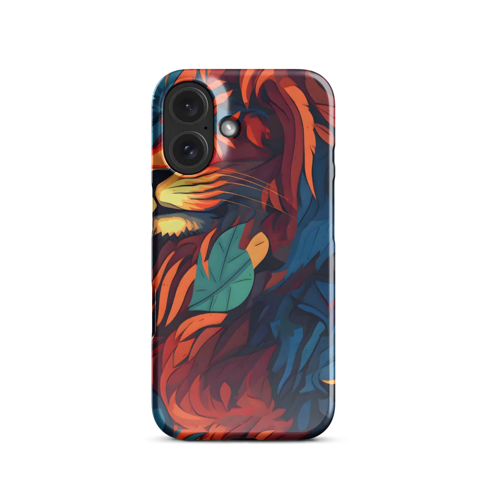 Harmony of Strength: The Lion and Nature | Phone Case |  16 | Snap Case | Glossy