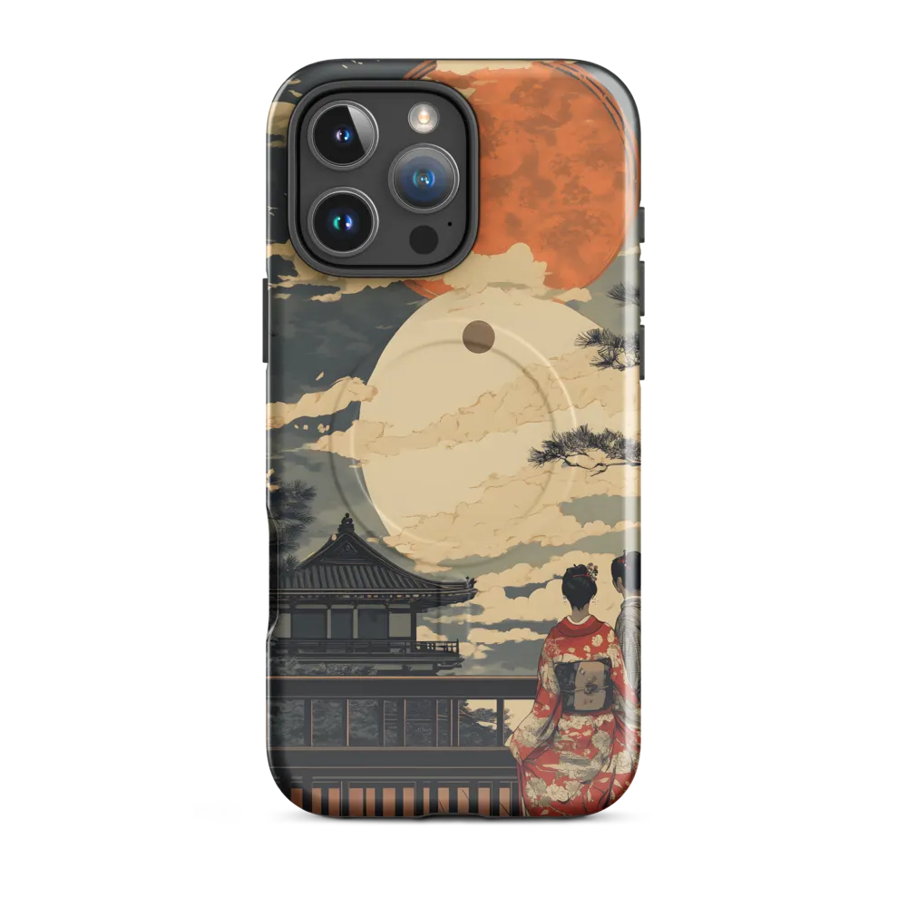 Under the Embrace of the Moon | Phone Case |  16 Pro Max | MagSafe® Tough Case | Glossy