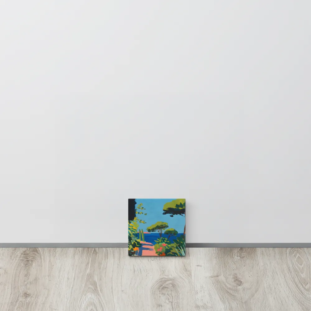 Coastal Garden Path 
 Canvas | 6″x 6″