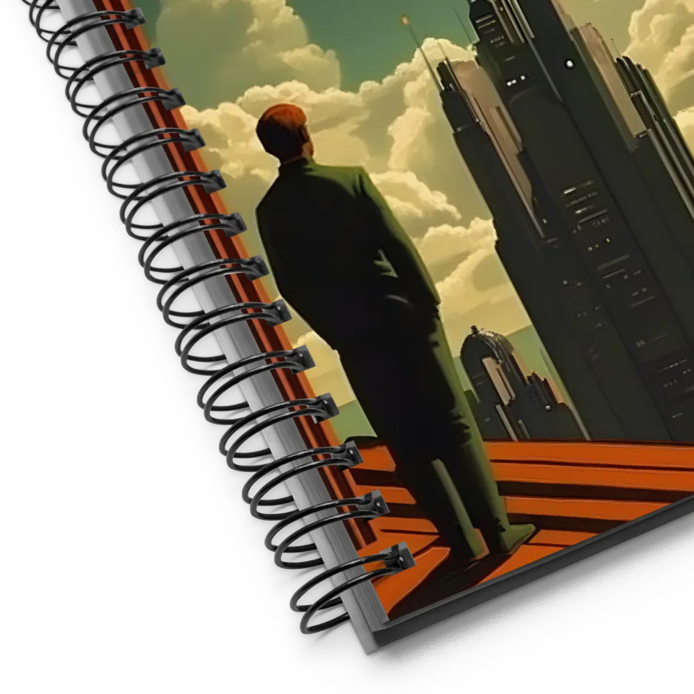 Gaze of Tomorrow: A Futuristic Vision | Spiral Notebook