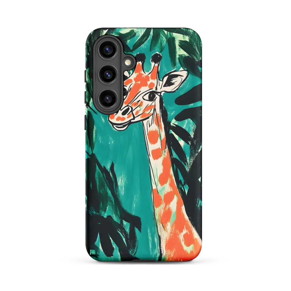 Curious Giraffe in Lush Greenery | Phone Case |  S24 Plus | Tough Case | Matte