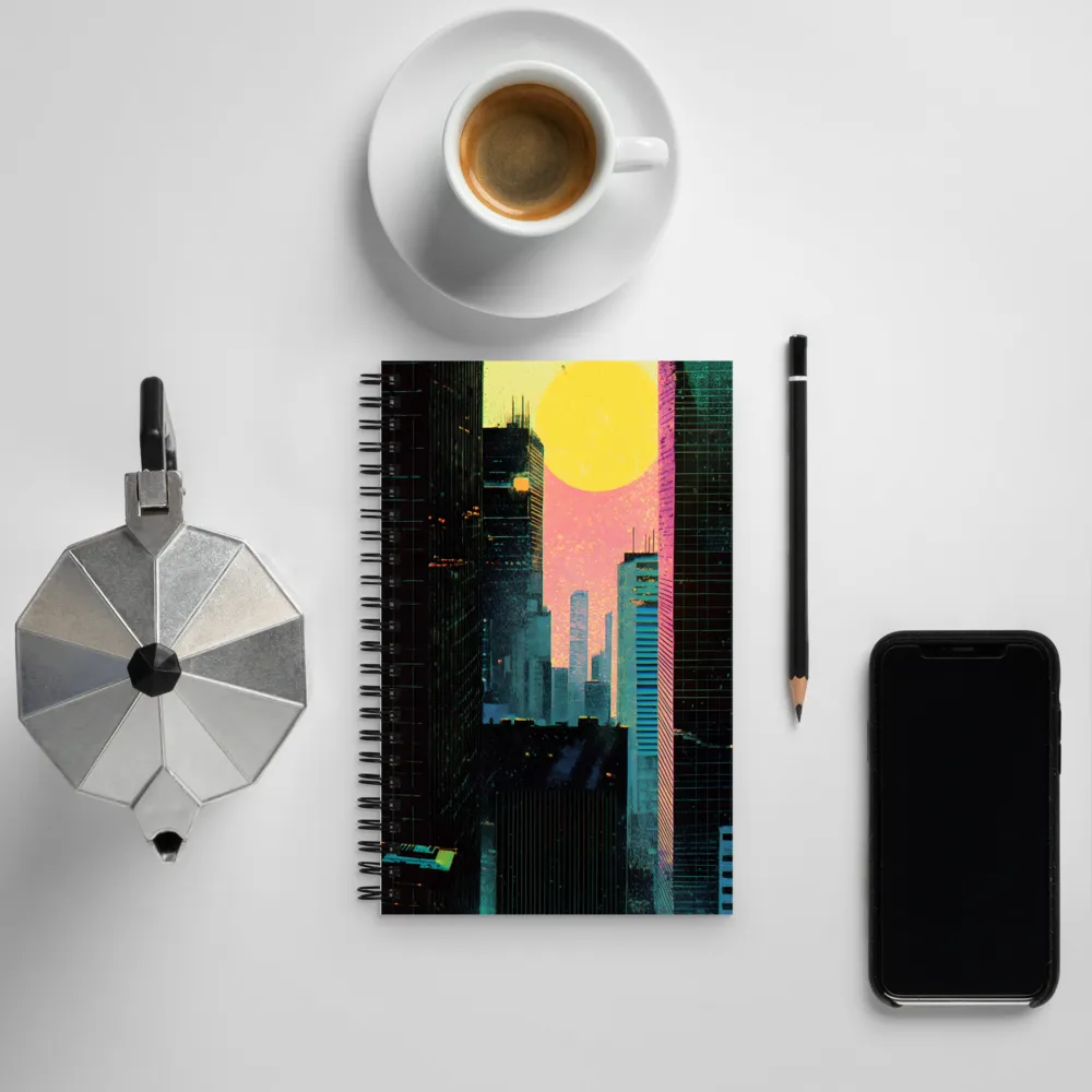 Nostalgic Urban Dreamscape | Spiral Notebook