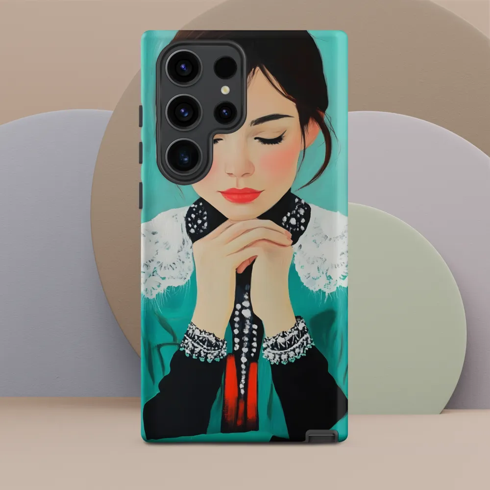 Serenity in Turquoise | Phone Case |  S23 Ultra | Tough Case | Matte