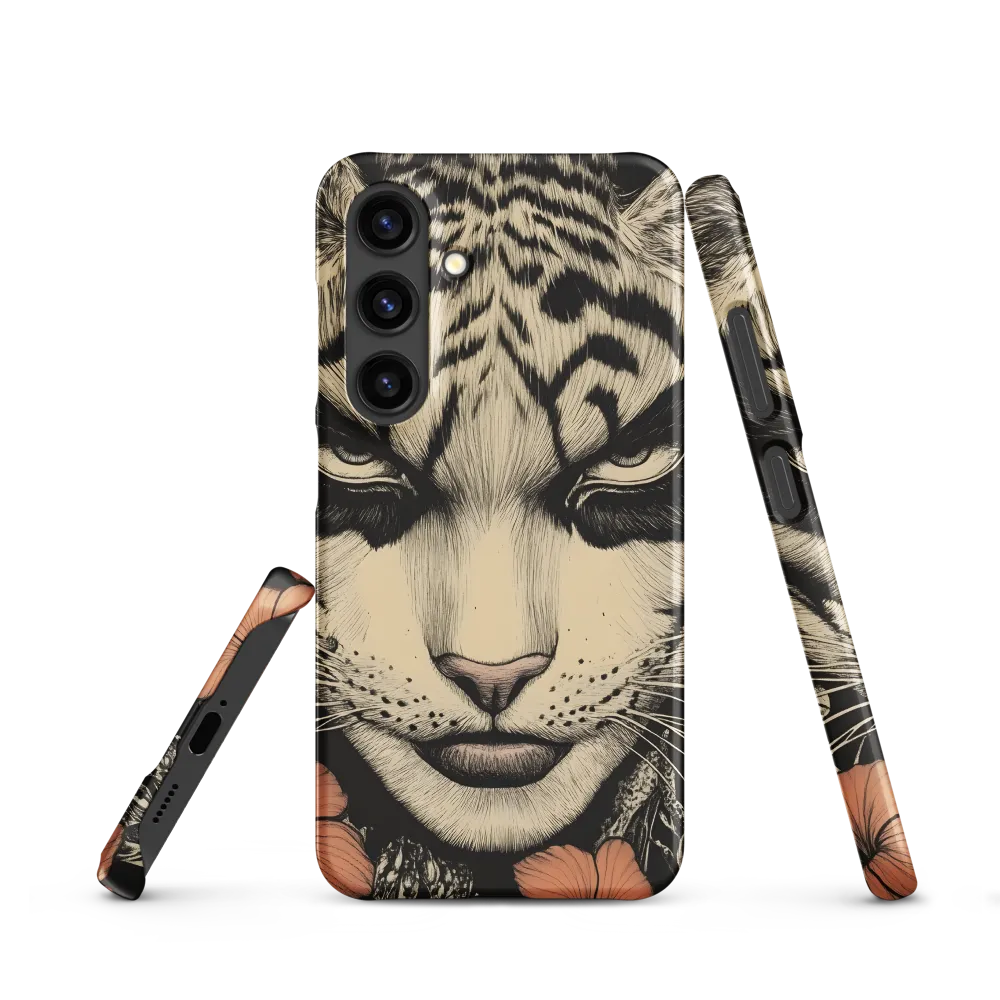 Feline Majesty: The Human-Leopard Connection | Phone Case |  S24 | Snap Case | Matte