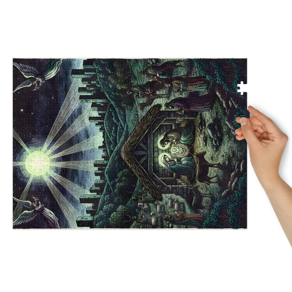 The Urban Nativity 
 Jigsaw Puzzle in Tin Box